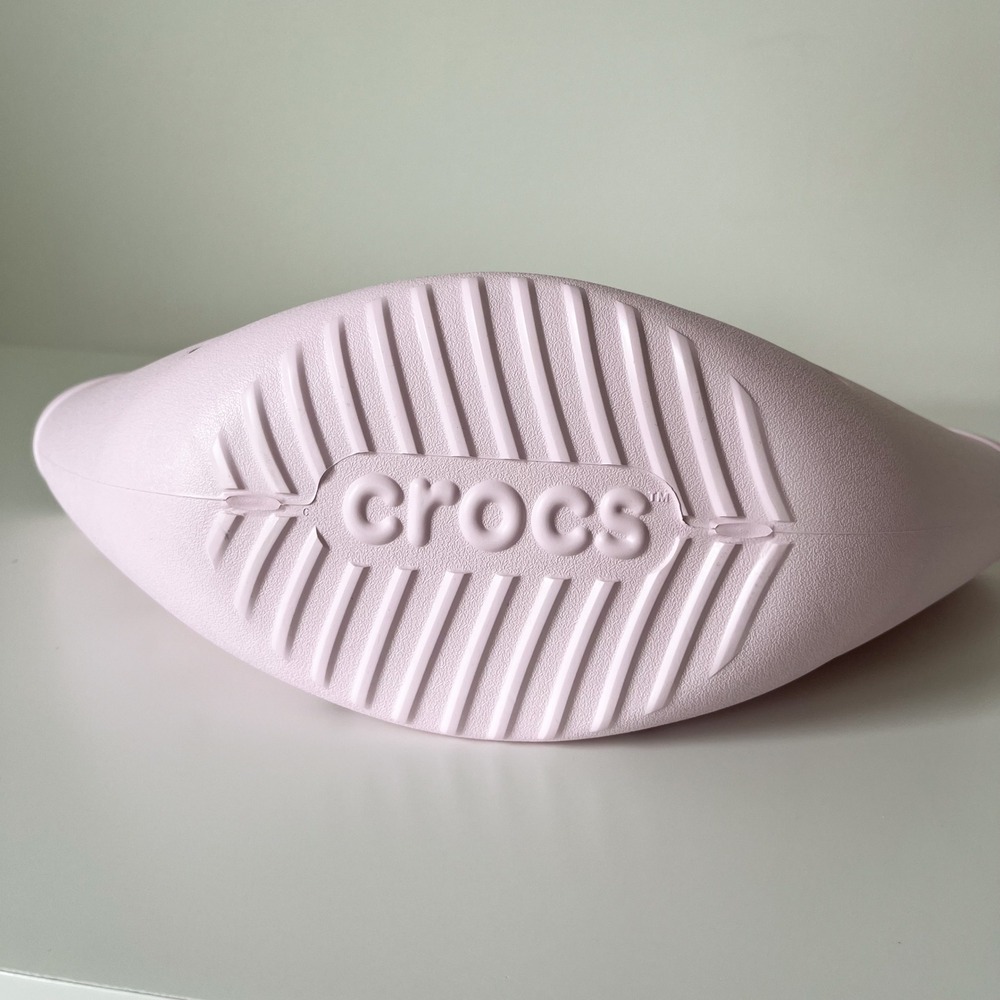 NEW Crocs Medium EVA Tote Bag Round Handle Light Pink - Picture 6 of 8
